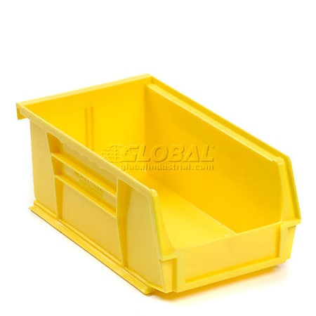 Global Industrial Storage Bin, Plastic, Yellow, 3 in H 269681YL
